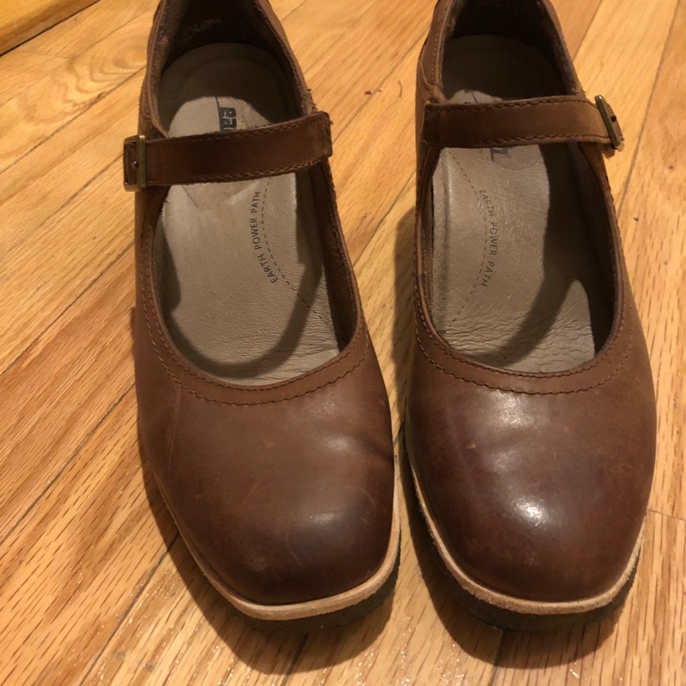 Almond Nubuck Earth Boden Mary Jane Wedges shoes